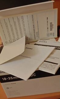 Sigma 18-35mm F1.8 DC HSM ART для Sigma SA