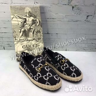 Эспадрильи Гуччи черные