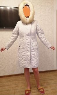 Пуховик 50 р натуральный мех