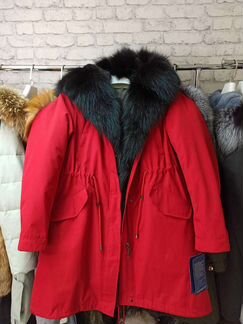 Парка с натуральным мехом