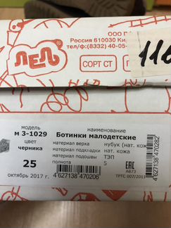 Ботинки Лель 25