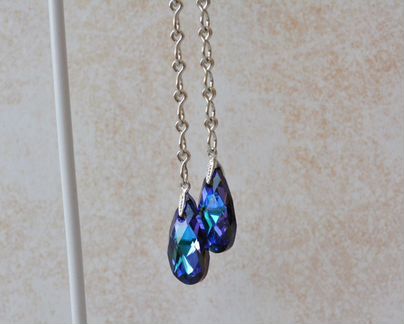 Новые серьги с кристаллами Сваровски