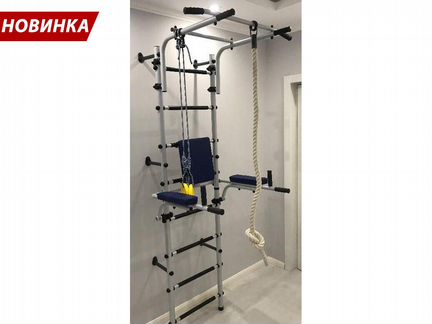 Шведская стенка с турником и брусьями