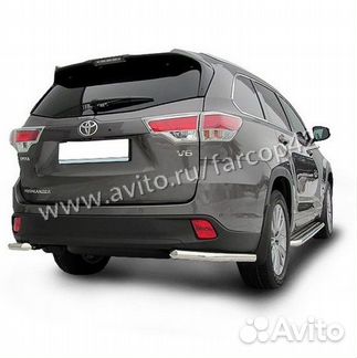 Защита бампера, уголки Toyota highlander 2014