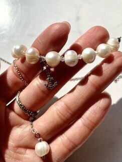 Колье с речным жемчугом