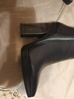 Сапоги кожаные демисезонные новые