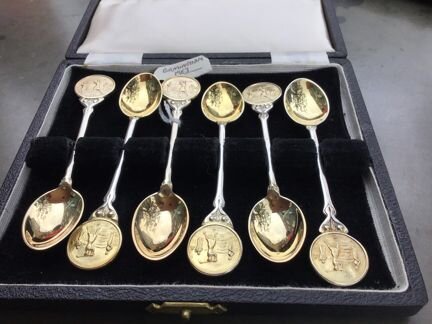 Серебро антиквариат англия гольф