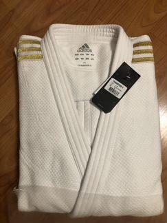 Кимоно Adidas Champion 2 с золотыми полосками