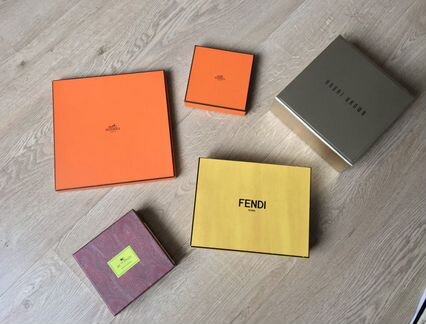 Коробки hermes etro fendi bobbi brown