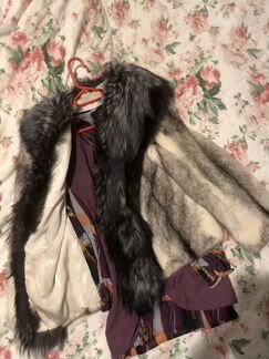 Шуба норка песец