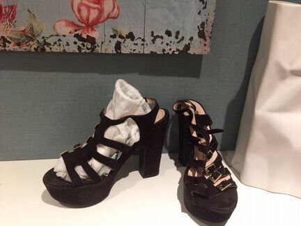 Замшевые Босоножки Италия