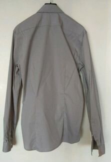 Новая мужская рубашка серая Slim, S, 46