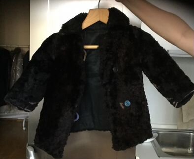 Шубка цигейковая на 2-4 года, винтаж, 60-е гг