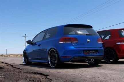 Диффузор заднего бампера VW Golf 6 GTI в стиле R32