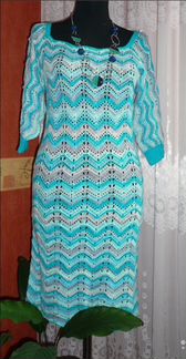 Кружевное Платье вязанное ручная работа