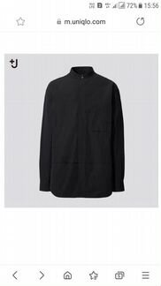 Uniqlo +J мужская верхняя сорочка силуэт оверсайз