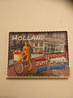 Магнит на холодильник,новый из Голландии