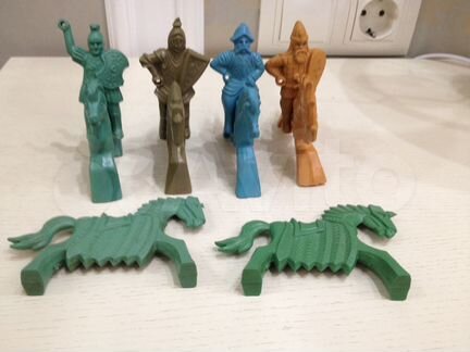 Солдатики всадники резиновые мки СССР