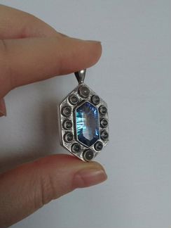 Серебряная подвеска с топазом Kaora Sandara