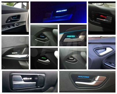 Led подсветка салонных ручек дверей