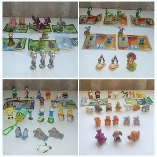 Игрушки киндер 90-х Winx Шрек Мадагаскар Спанч Боб