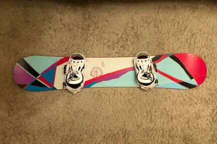 Сноуборд Burton 150 + крепы Drake