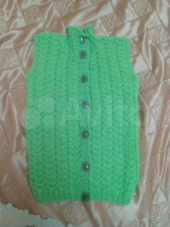 Вязаная кофточка детская 4-6 лет, ручная работа
