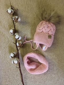 Комплект шапка, шарф