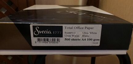Бумага A4 Svecia Antiqua 1777 Ultra White Blank