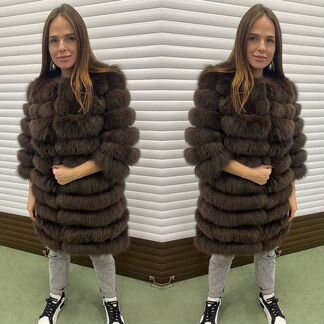 Шуба из песца