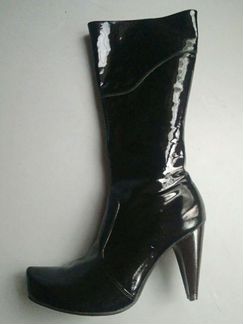 Сапоги/р.40/лак/ 