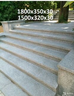 Гранитные ступени 1800х350х30 термообработанная