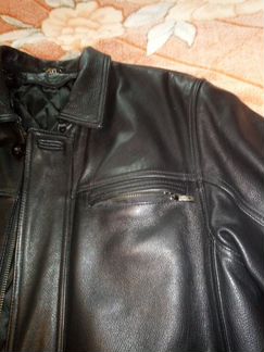 Куртка зимняя кожаная 52 размер