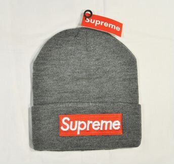 Шапка / Supreme / новая (серая)