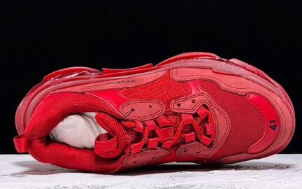 Balenciaga Triple S Clear Sole Red