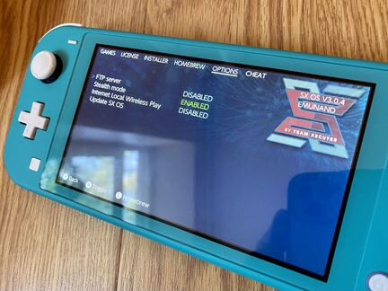 Nintendo Switch Lite + прошитая SX OS
