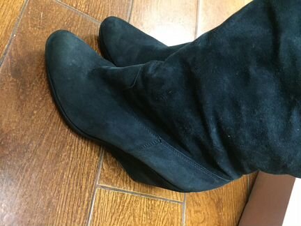 Сапоги VIC зимние 41 замша оттенок малахит