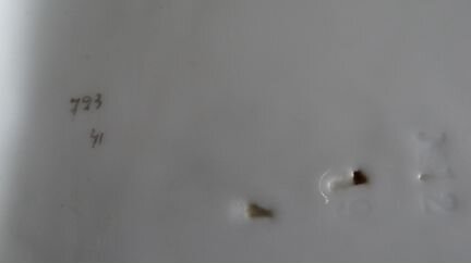 Блюдо и тарелка фабрики Кузнецова 30x50 и D24см