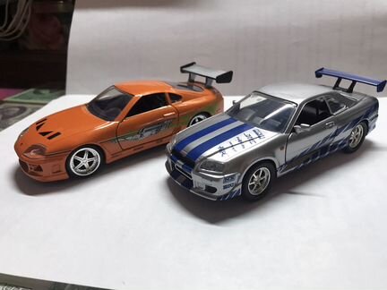 Машинки из Форсаж Toyota Supra и Nissan Skyline