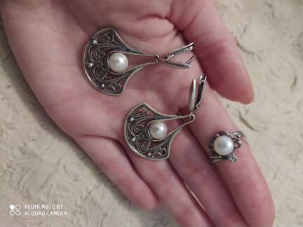 Серебряные серьги
