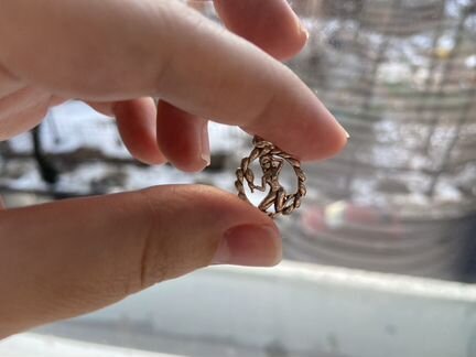 Подвеска дева серебро