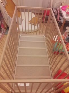 Кровать икеа сниглар с матрасом и бортиками