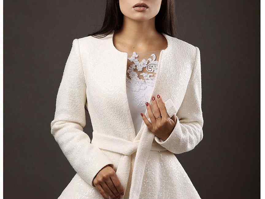 Белое Платье Пиджак На Свадьбу фото 12