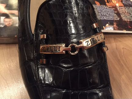 Роскошные кожаные лоферы Zilli (оригинал)