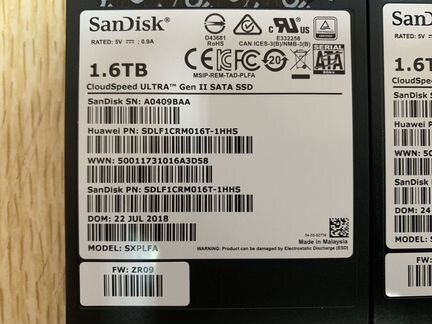 Серверные SSD 1.6TB SanDisk sdlf1CRM016T-1HHS