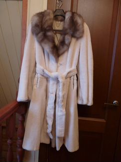 Шуба норка+шапка норка