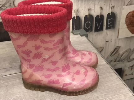 Резиновые сапоги Антилопа 27 р (17,5 см) светятся