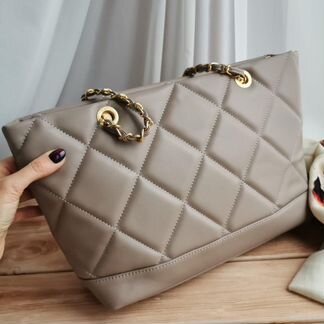 Сумка chanel женская чёрная бежевая