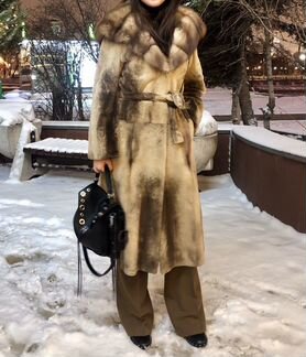 Шуба из норки и соболя Италия