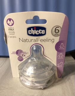 Chicco Natural Feeling соска быстрый поток 2 шт